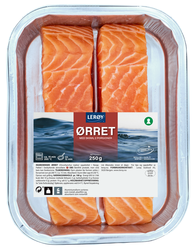 Lerøy ørret 2x125g produktbilde